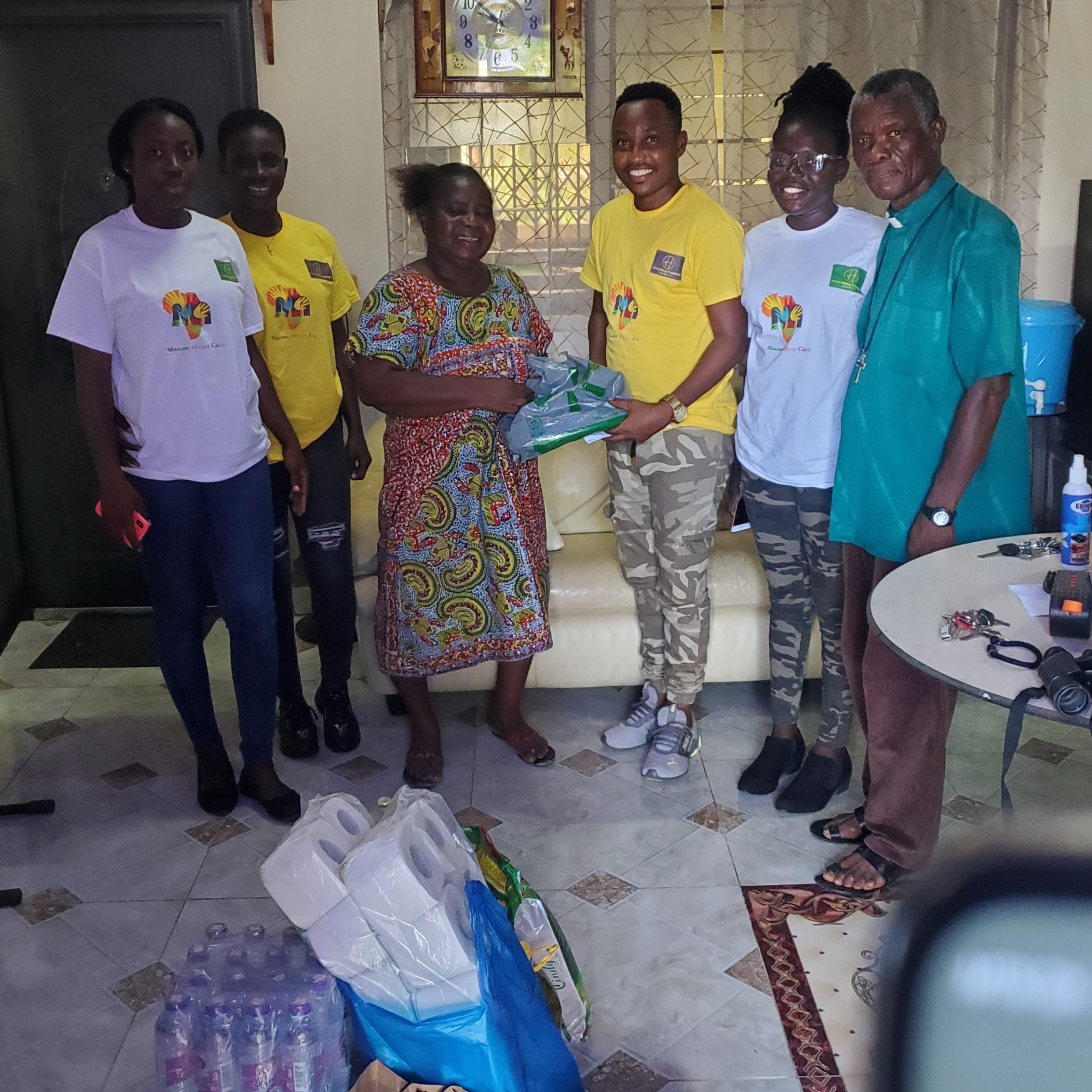 Donation to Rev. Ansah (Retired Minister of the Gospel), Takoradi-Ghana