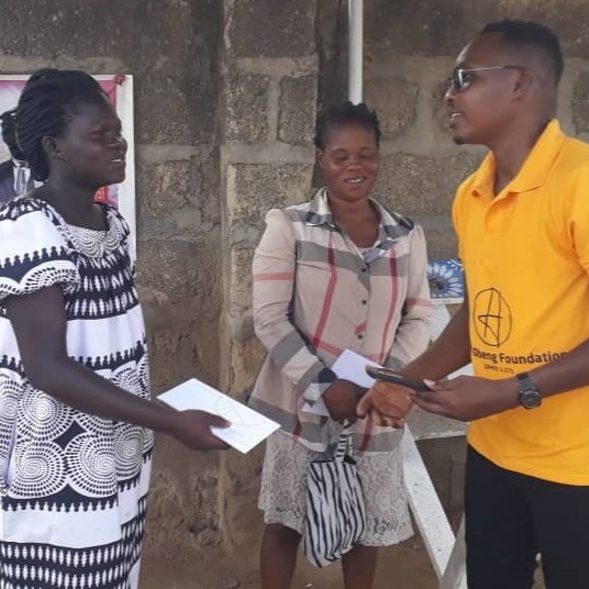 Donation to Two Single Parents at Kasoa, Central Region – Ghana