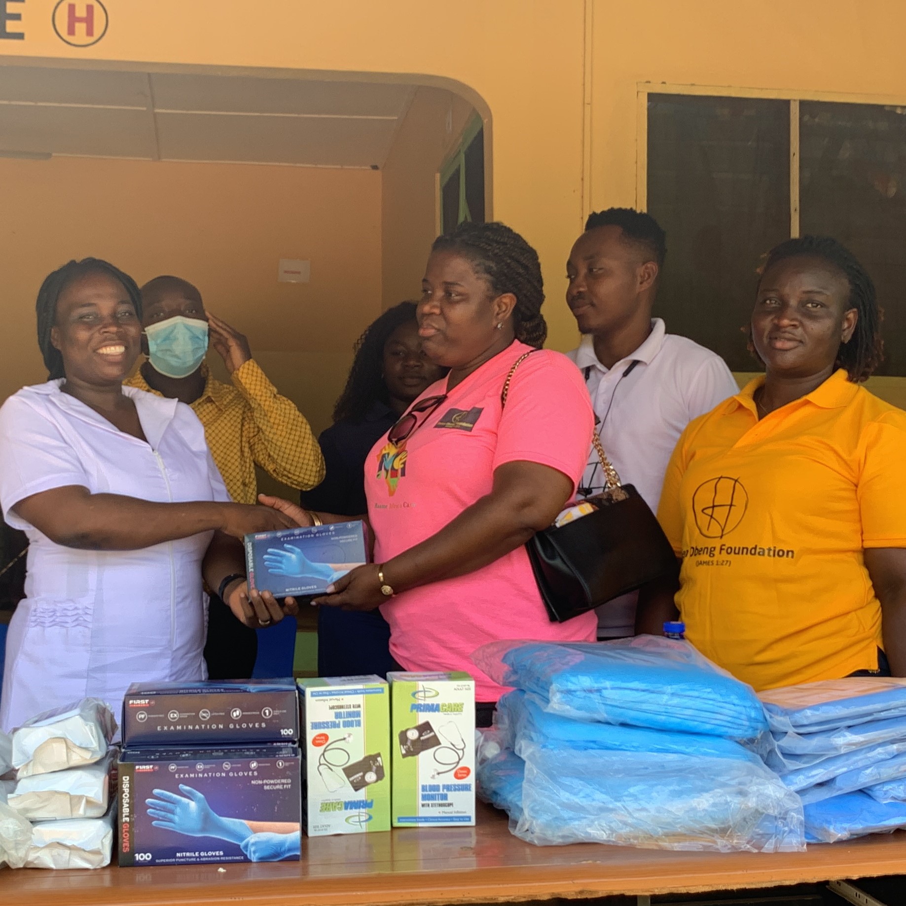 Donation to Mepom Health Centre