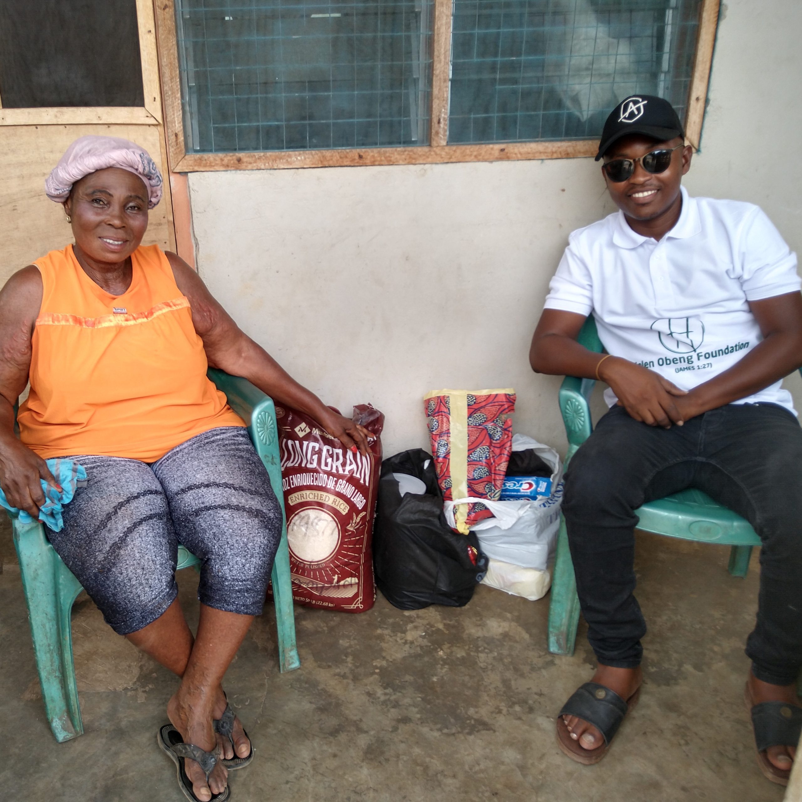 Donation to Auntie Rose at Kyebi, Eastern Region-Ghana