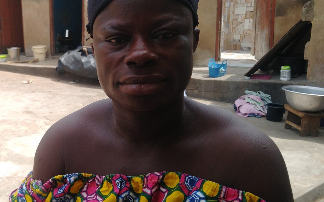 Donation to Madam Love Ofori at Nsawam, Ghana