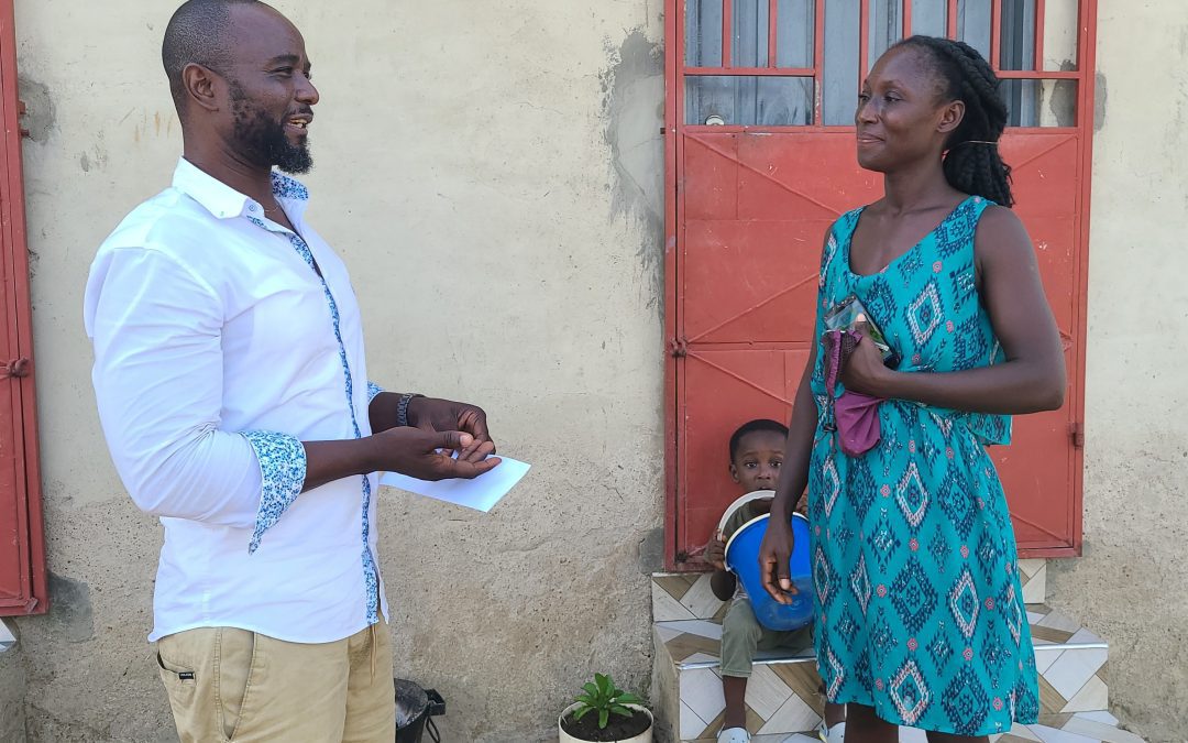 Donation to Madam Rita at Kasoa Opeikuma, Ghana