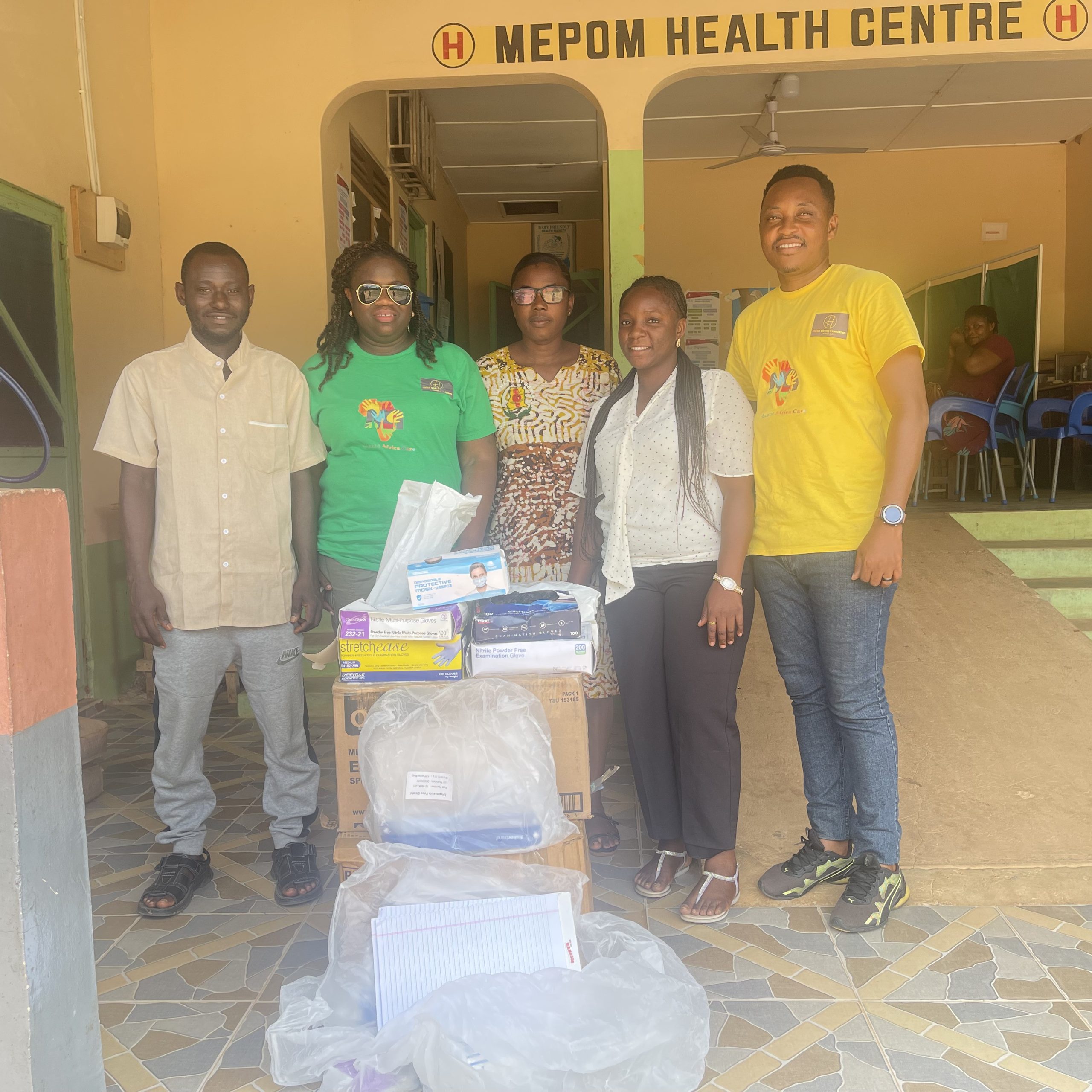 Donation to Mepom Health Centre